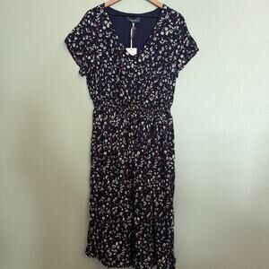 nwt modcloth floral midi dress size 2X